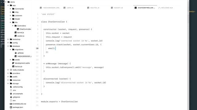 AdonisJs Websocket Provider - Presence смотреть онлайн
