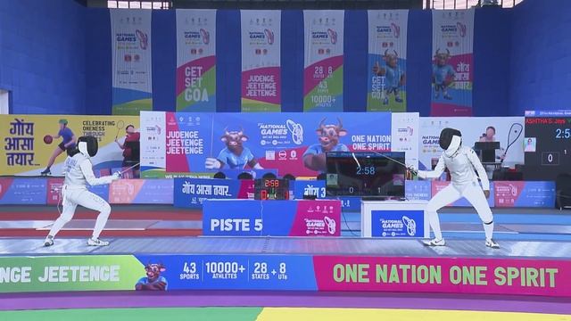 Fencing ? Women's Foil Individual Semi FINALS & FINAL, 37th National Games 2023, Goa | DD Sports смотреть онлайн