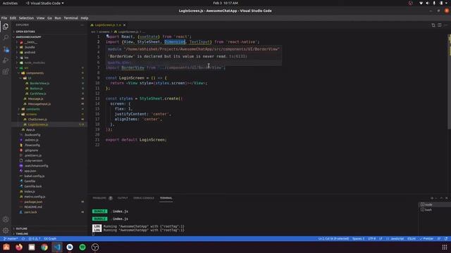 Navigation | Custom Components | Setup and Application | Chat App Part 3 | React Native смотреть онлайн