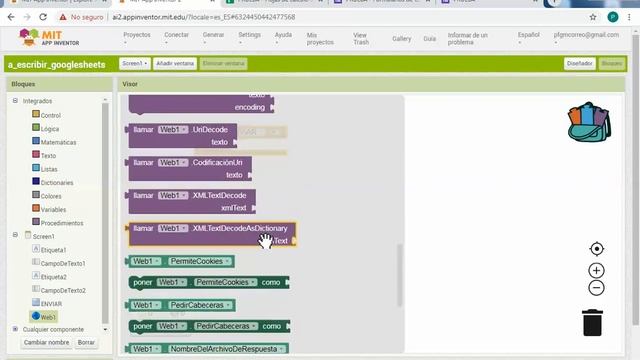 APP INVENTOR ESCRIBIR EN GOOGLE SHEETS смотреть онлайн