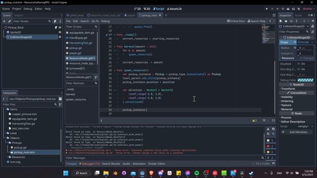 Crash Course ~ How to Make a Resource Gathering Game in Godot 4! смотреть онлайн