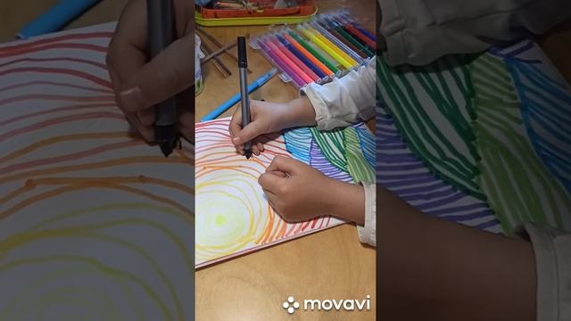 Пейзаж фломастером смотреть онлайн