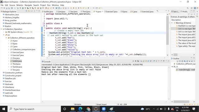 Different operation with Java Collection смотреть онлайн