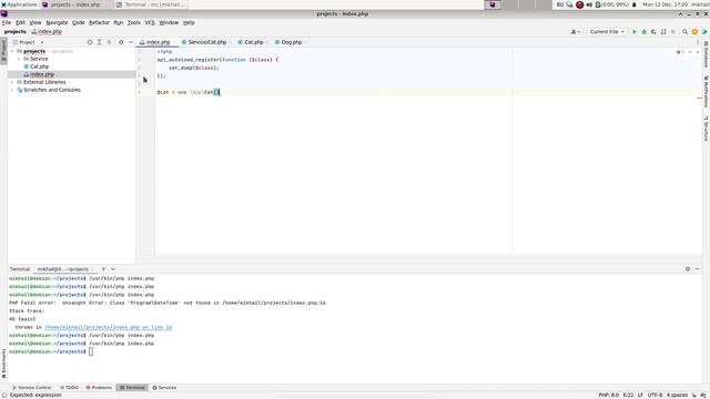 Видеоурок 21: Пространства имен / namespace в PHP по стандартам PSR4. Работа с spl_autoload_registe смотреть онлайн
