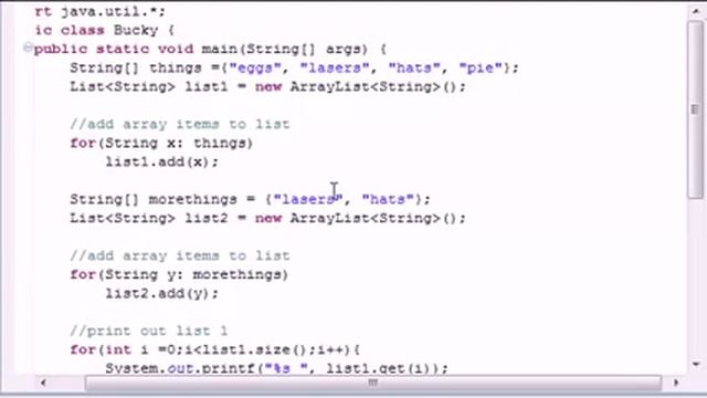 Java Level 2 Tutorial 5 ArrayList Program смотреть онлайн