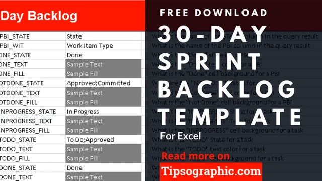 30 Day Sprint Backlog Template for Excel, Free Download ? http://bit.ly/2O1hhGr смотреть онлайн