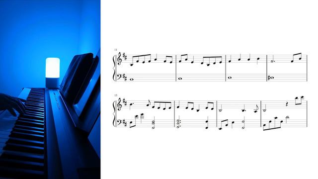 Genshin Impact - The Heron's Invitation (piano cover with music sheet) смотреть онлайн