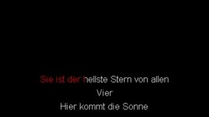 RAMMSTEIN - Sonne (KARAOKE)