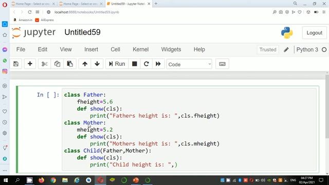 # Python 46.Multiple Inheritance in python by Bharathi Patnala смотреть онлайн