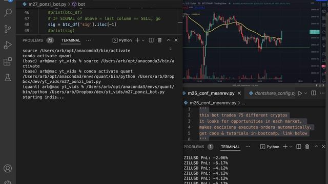 Shorting Ponzi Schemes w/ Trading Bot for Crypto (in python) смотреть онлайн
