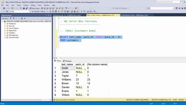 קורס SQL בסיסי, שיעור 20 - ISNULL Function смотреть онлайн