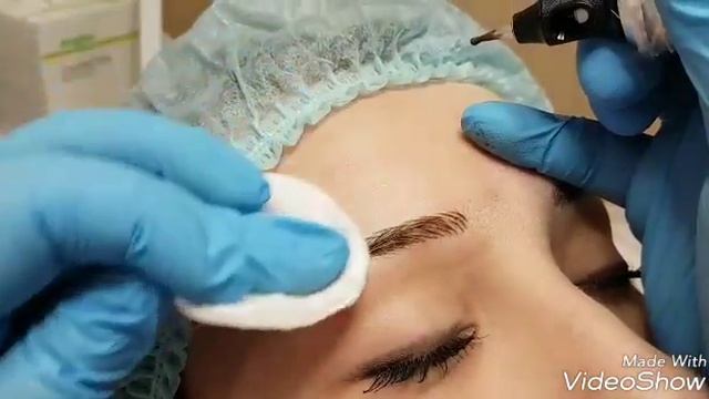 Татуаж бровей волосковой техникой. Симферополь. Грядовая валенттна смотреть онлайн