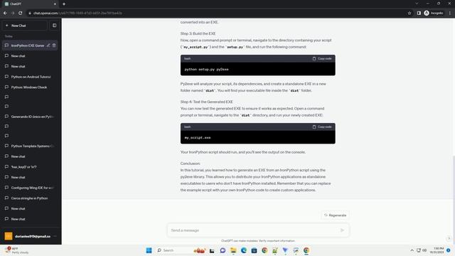 Generating EXE out of IronPython script смотреть онлайн