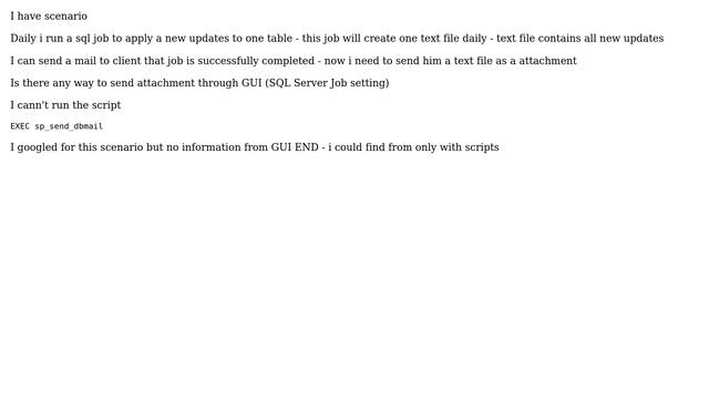 Databases: How to add attachment(text file) to database mail? смотреть онлайн