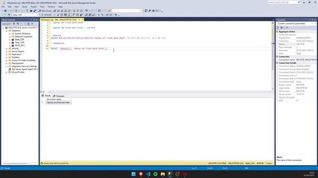 TRANSLATE na consulta SQLServer: substituindo REPLACE de forma eficiente! смотреть онлайн