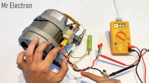 Hack ! 220V Electric Generator from a Washing Machine Motor DIY - Universal Motor to DC Generator