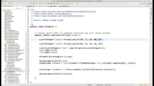 FlatMapToLong Method of Stream API Video 37 смотреть онлайн