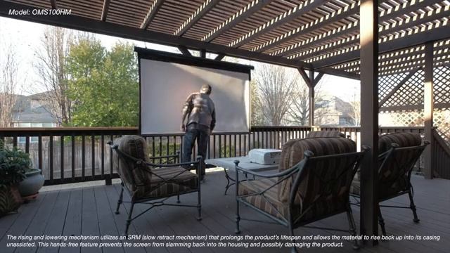 ✅ Elite Screens YardMaster Manual Indoor/Outdoor Retractable Projection Screen