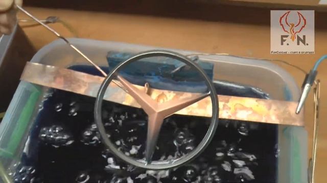 Хромирование значка Mersedes