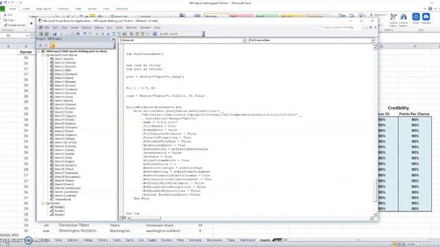 Learn to Code: Excel VBA Sports Betting part 16 - Find Betting Data смотреть онлайн