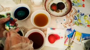 Как покрасить коричневые яйца к Пасхе#Клондайк_идей