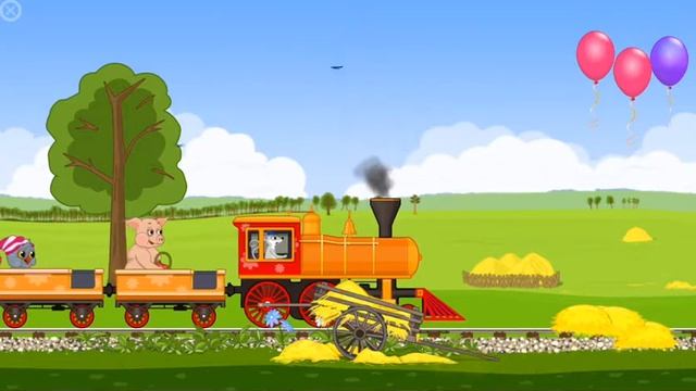 New Gaming Fun with Train |Gameplay for kids :Train for Animals смотреть онлайн