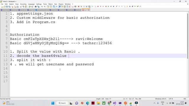 Using Basic Authorization and Custom Middleware to secure the Web APIs - Part 5 смотреть онлайн