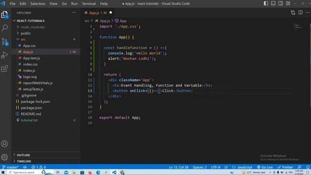 Events , Functions, and Variable in React JS #9 смотреть онлайн