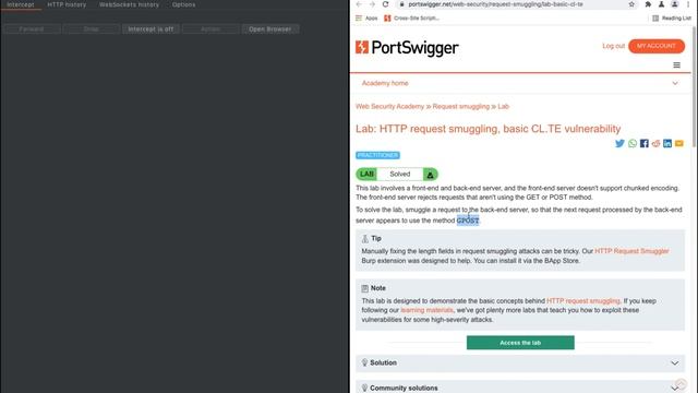 HTTP request smuggling, basic CL.TE vulnerability смотреть онлайн