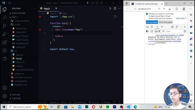 React 18 Fundamentals Crash Course 2023 - Conditional Loading Message In React смотреть онлайн