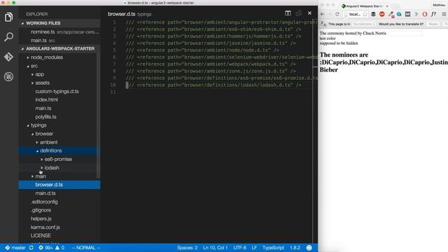 How To Handle Typings Using Webpack ft Lodash смотреть онлайн