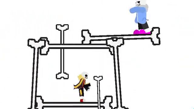 undertale sans vs underfell sans (stick nodes) смотреть онлайн