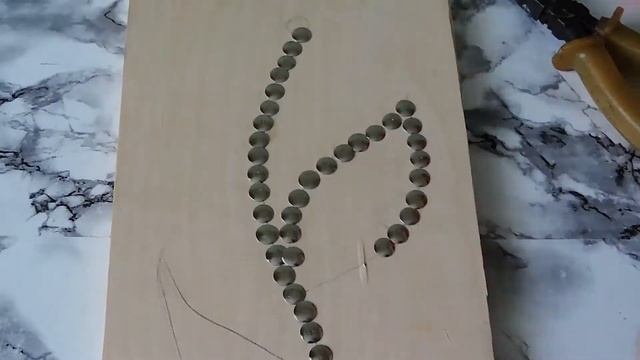 Декор из канцелярских кнопок. смотреть онлайн