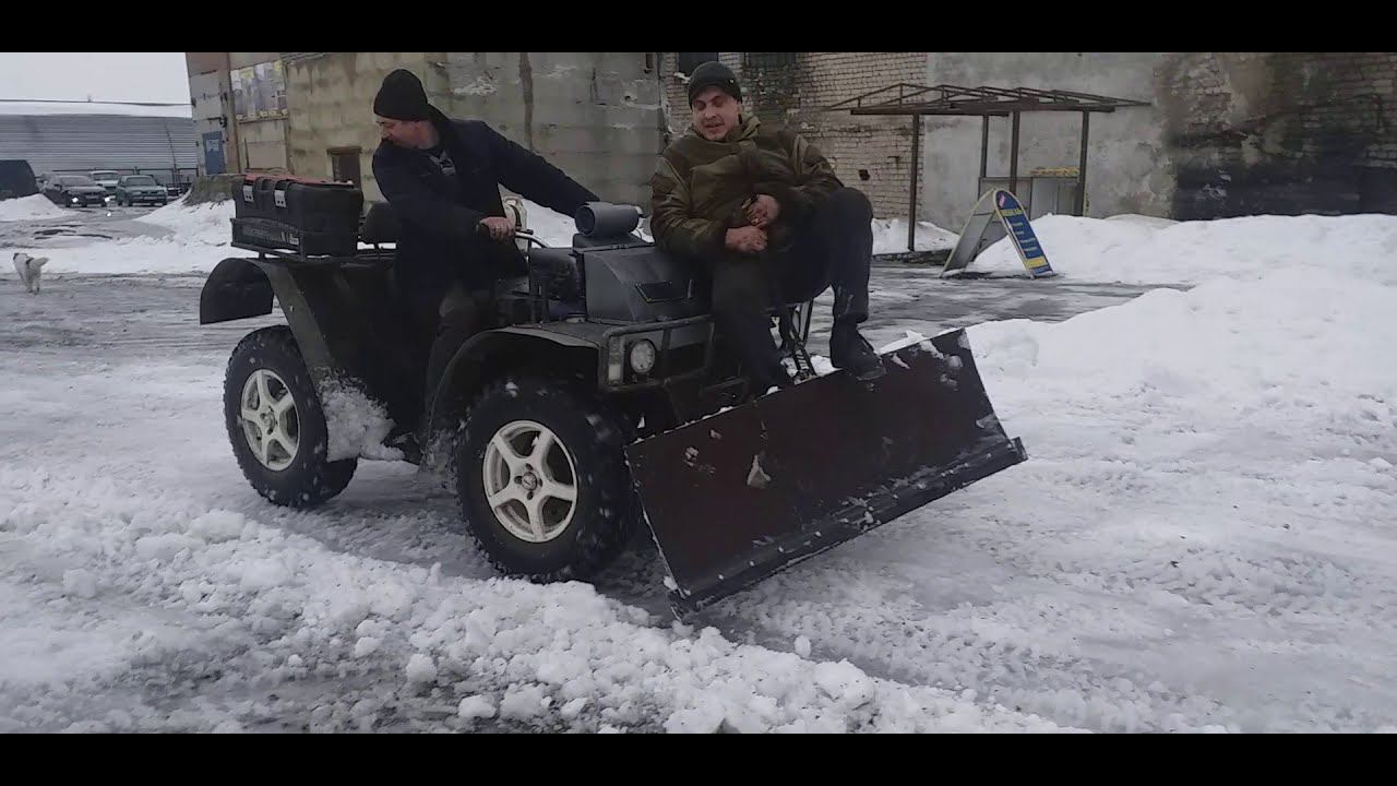 Самодельный квадроцикл, крутая лебедка. смотреть онлайн