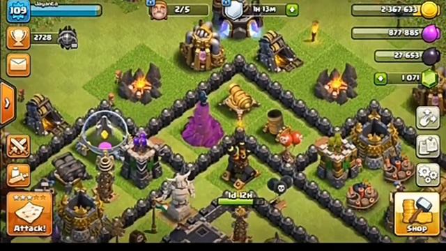 Clash of clans use of the #Magic_Hammer (Hammer of fighting) смотреть онлайн