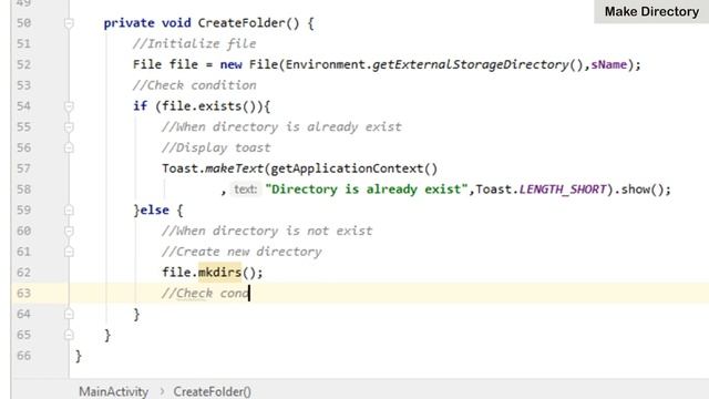 How to Make Directory in External Storage in Android Studio | MakeDirectory | Android Coding смотреть онлайн