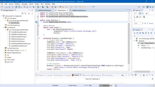 014 RequestSpecification | REST Assured. API test automation for beginners смотреть онлайн