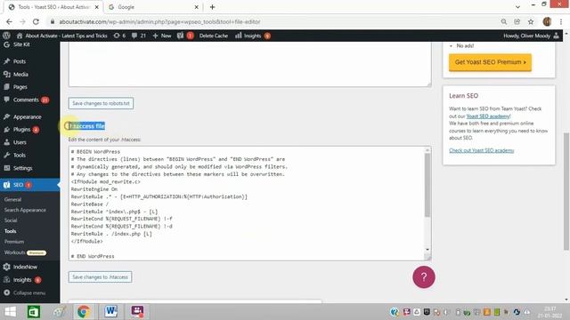 Edit .htaccess file Without cPanel In WordPress| Upload .htaccess file From Yoast SEO Plugin смотреть онлайн