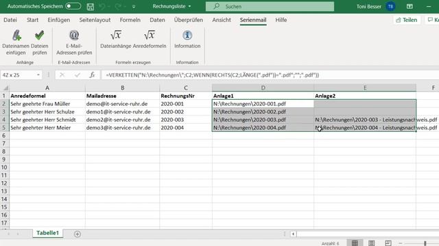 Individuelle Dateianhänge mit Serienmail aus Outlook verschicken смотреть онлайн