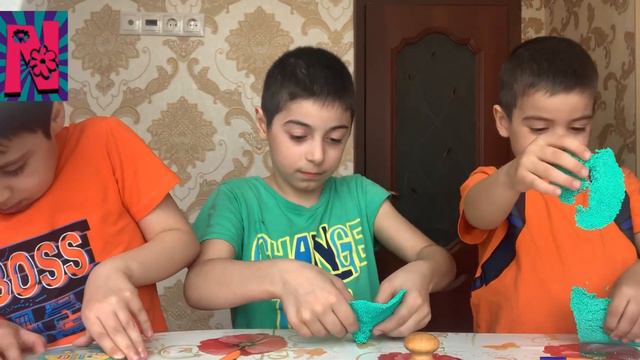 Крутой СЛАЙМ Челлендж 10 +Влог [Как Сделать Лизун] (SLIME) смотреть онлайн