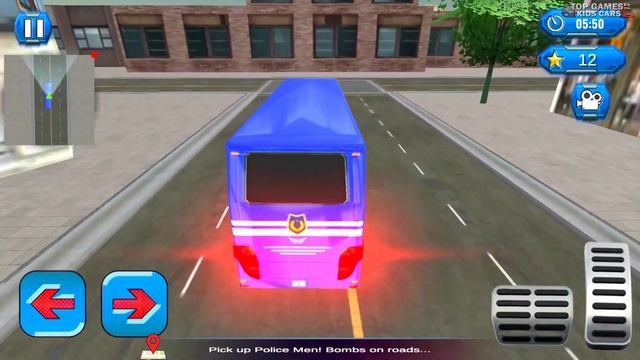 Police Bus Driving Game 3D - Transporter Bus Driver Simulator 2020 - Android GamePlay смотреть онлайн