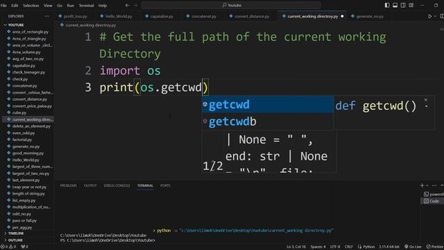 Get the full Path of Current working Directory in Python by Code Solver смотреть онлайн