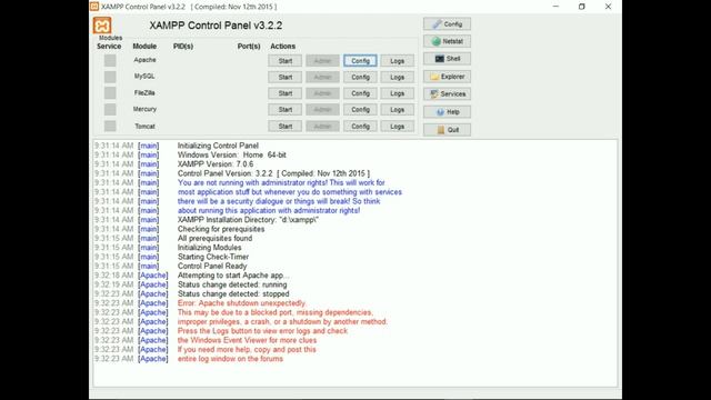 Xampp Apache not Starting : xampp apache not running problem смотреть онлайн