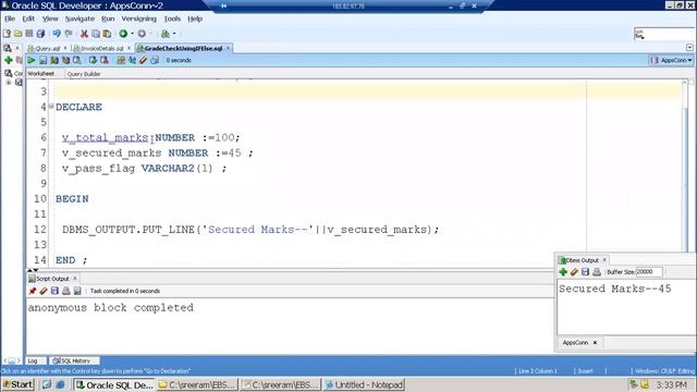 Oracle Database - PLSQL IF/ELSE and CASE смотреть онлайн
