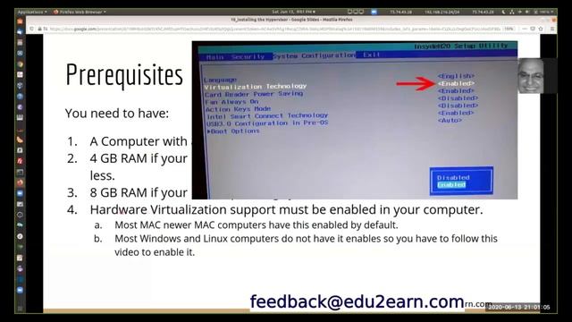 Enabling Virtualization and Installing the Virtual Box Hypervisor смотреть онлайн