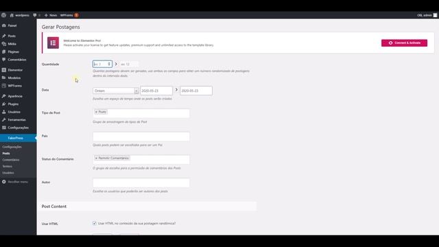 Gerador de Conteúdo Automático - (Fakerpress ) - WordPress смотреть онлайн
