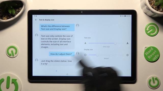Change Font Size – Manage Text Settings On HONOR Pad X8