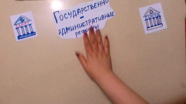 Скрайбинг - аппликация Внутренняя политика Петра I смотреть онлайн