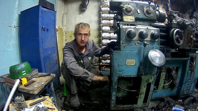Замена двигателя на токарном станке ИЖ 1И611П 1968 г в смотреть онлайн