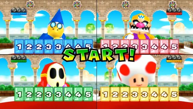 Mario Party 9 - Minigames - Kamek Vs Wario Vs Shy Guy Vs Toad #Marioparty9Mod